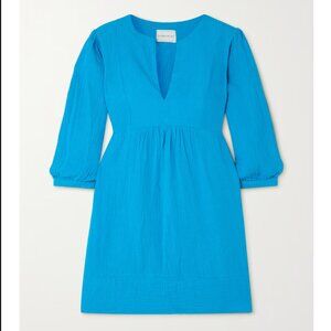 Honorine Coco tiered cotton-seersucker mini dress